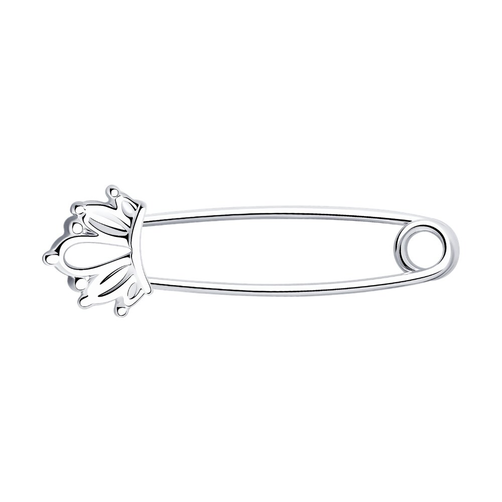 94040096 Брошь (Ag 925)