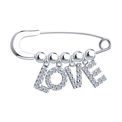 94040179 Брошь (Ag 925)