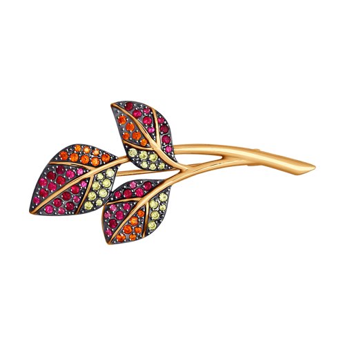 040231 Брошь (Au 585)